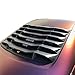 Windshiled Louver Compatible With 2003-2008 Nissan 350Z | IKON Style Matte Black ABS Plastic Rear Window Slotted Louver Sun Shade Cover by IKON MOTORSPORTS | 2004 2005 2006 2007