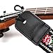 CLOUDMUSIC Ukulele Strap Floral Pattern Roses Strap For Soprano Concert Tenor Baritone (Red White Roses)