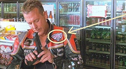 MOVIE HA#LY DAVON MARLBORO MAN MICKEY'S JACKET PATCH: Ace/Joker Dead Man's Hand