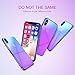 RAXFLY Compatible iPhone X Phone Case Stylish Gradual Colorful Ultra Thin Electroplating Mirror Transparent Clear Hard Back Cover (iPhone X XS Purple)