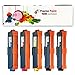 Precise Point Compatible Toner Cartridge Replacement for Brother TN221 TN225 B/C/M/Y (2 Black, 1 Cyan, 1 Yellow, 1 Magenta, 5-Pack)