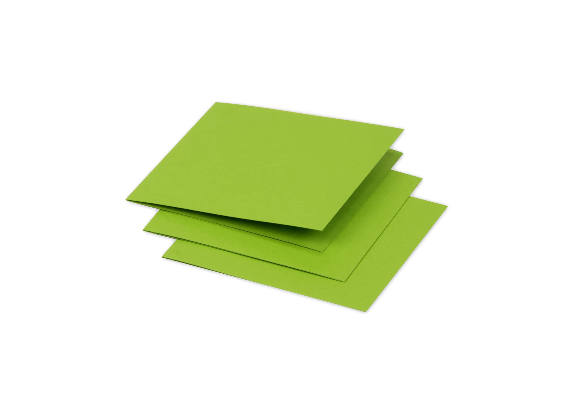 Clairefontaine 16021C Pack of 25 Double Cards Square (11.6x11.6cm) 210g Intensive Green Invitation Correspondence Cardboard Pollen Range Premium Smooth Paper — image 1