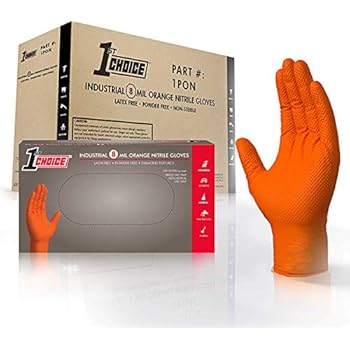 Amazon.com: 1st Choice Premium Orange Nitrile 8 Mil Thick