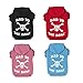EXPAWLORER Dog Hoodie Sweater - Bad to The Bone Dog Sweatshirt Skeleton Costume, Warm Fleece Lined Pet Clothes with Leash Hole, Fall Winter Cozy Soft Pet Outfit Coat for Small Dogs Cat Puppy, S