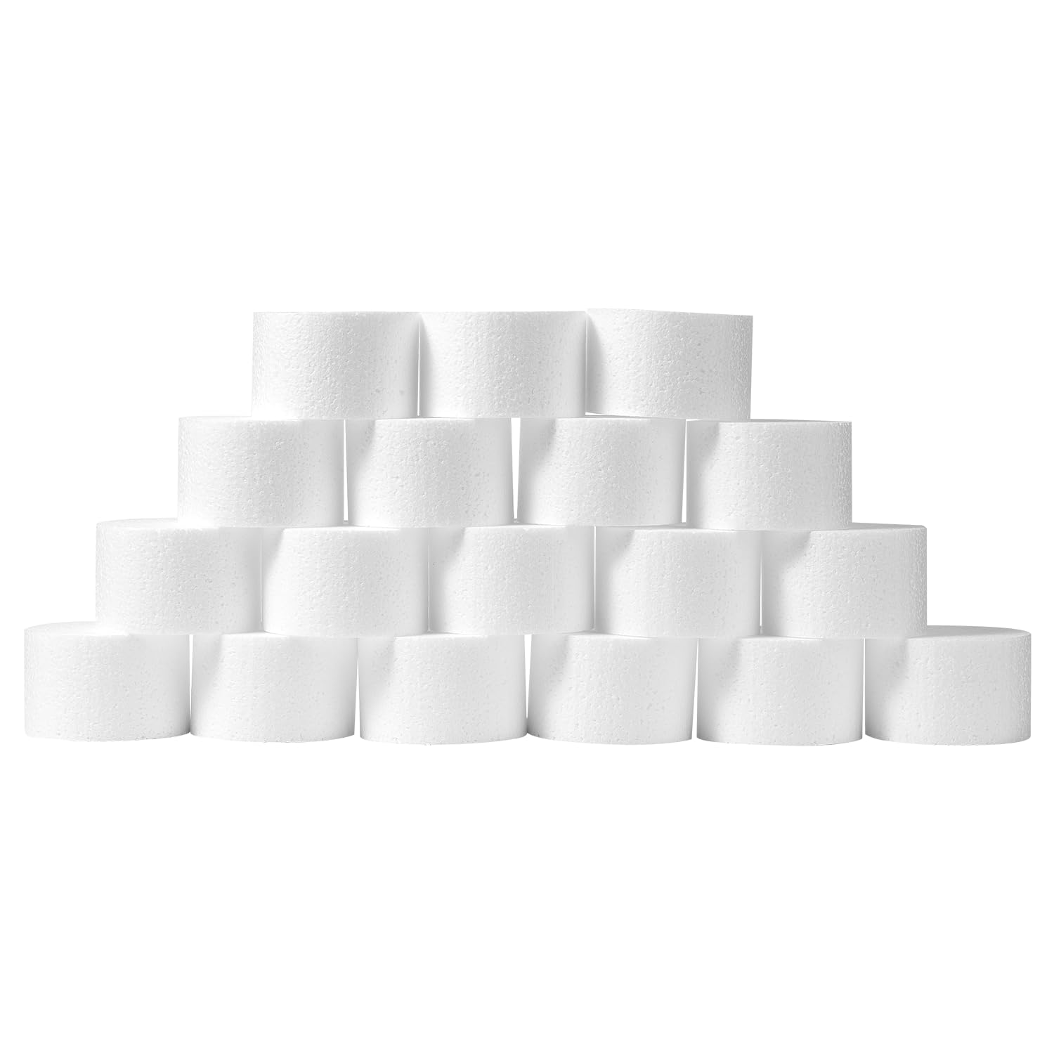 Photo 1 of 3 Inch Foam Circles for18-Pack 2 Inch Thick, Crafts, Polystyrene Circles for DIY Crafts School Supplies Decorations(White)