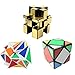 Mysterystone Magic Speed Cube Puzzle Bundle Pack(2x2x2,3x3x3,4x4x4,5x5x5) with Extra 4xDisplay Stand and 4xPortable Bag
