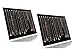 JIFF Velvet Necklace Jewelry Organizer/Tray/Pad/Showcase/Display case (2 pack-Black 17 Hook Necklace Display)