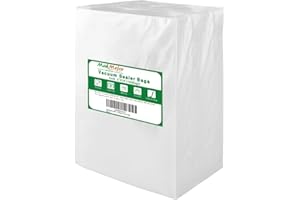 MakMeFre 100 Pint Size 4mil 6x10Inch Vacuum Sealer Bags for Food,BPA Free,Heavy Duty,Sous Vide Vaccume Safe,Universal Design Pre-Cut Vacuum Seal Bags