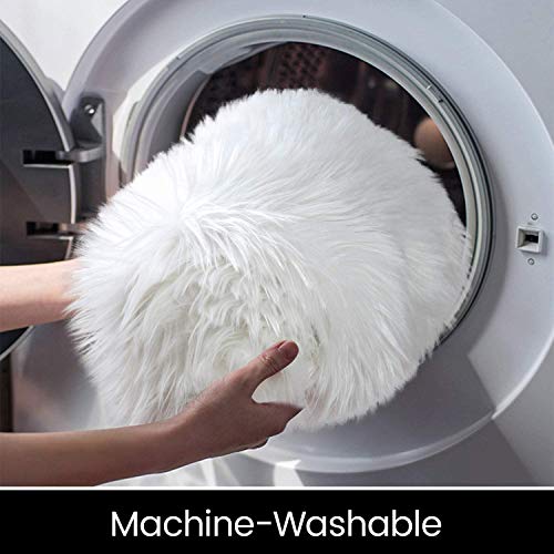 bedee Faux Sheepskin Rugs (60x150cm) Faux Fur Rug Soft Fluffy Rug Shaggy Area Rugs Anti-Skid Carpets for Bedroom Living Room Kids Room Decor