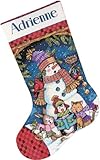 Dimensions 8751 Cute Carolers Stocking Counted Cross Stitch Kit-16 Long 14 Count