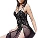 Tenworld Womens Babydoll Sexy Lace Lingerie Sleepwear with G-string S-6XL