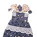 Jili Online Trendy Handmade Causal Doll Flower Printed Suspender Pants for 12'' Blythe Doll Dress Up Accessories