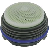 Neoperl 13 0100 5 Ultra Low Flow PCA Cache Spray Aerator, Tom Thumb Size, 0.5 GPM, Lime Green/White Dome, Spray Stream, M16.5 x 1 Threads, Plastic, 0.463" Height