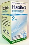 3 boxes Habitrol Nicotine Gum, 2mg MINT flavor COATED gum. 288 Pieces