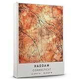 Haddam Map Poster, Connecticut Map Art Poster, Map
