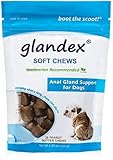 Glandex Soft Chews 30 Count, Anal Gland Fiber & Probiotic Digestive Supplement for Dogs by Glandex