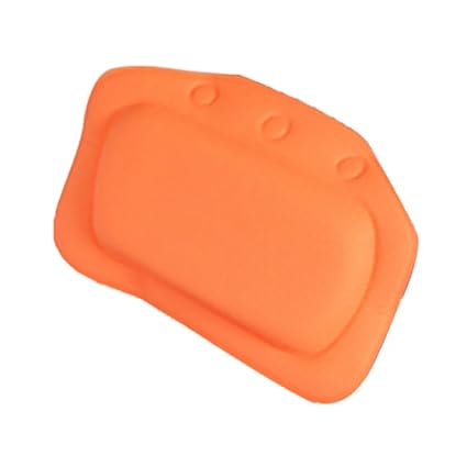 IJARP Home Bathroom Use Neck Spa Support Relax Shower Foam Sponge Soft Bathtub Pillow Bath Headrest Orange