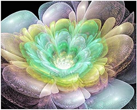5d Fantasy Flower Diamond Painting DIY - Flowers Embroidery Cross for Men, Women and Kids (I)