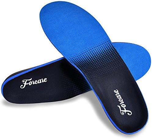 Orthotics for Flat Feet, Forcare Shoes Insoles with High Arch Support for Plantar Fasciitis Over-pronation Heel Pain Relief (US Mens 8-8.5 | Womens 10-10.5)