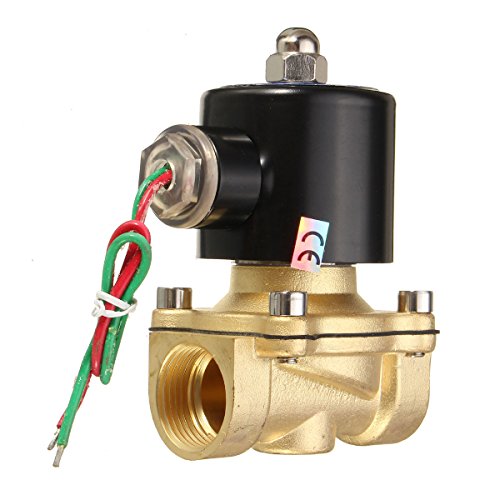 KISENG 2W-200-20 AC220V 3/4inch Brass Electric Solenoid Valve Water Air Fuels