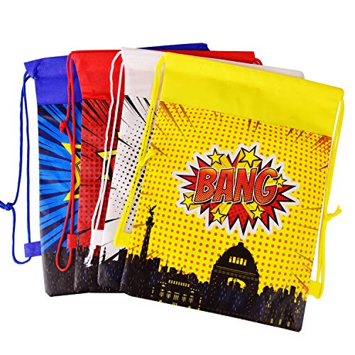 Superhero Party Bags Favors, Superhero Party Gift Goody Bags Drawstring