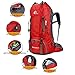 Bseash 60L Waterproof Hiking Camping Backpack with Rain Cover, Large Outdoor Sport Travel Daypack Rucksack for Climbing