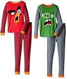 Angry Birds Big Boys' 4pc Cotton Sleepwear Set, Multi, 8