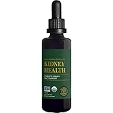 Global Healing USDA Organic Kidney Health with Cranberry & Hydrangea - Kidney Cleanse Liquid Supplement & Stones Dissolver fo