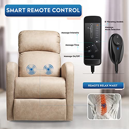 DEVAISE Power Lift Massage Recliner Chair, OKIN Motor Electric Lift Chairs for Elderly with
