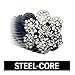 VULCAN Winch Cable - Self-Locking Swivel Hook - Galvanized Steel Core - 3/8 Inch x 75 Foot - 14,000 Lbs. Minimum Breaking Strength