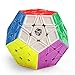 Coogam Qiyi X-Man Galaxy Megaminx Cube Sculpted Stickerless Pentagonal Dodecahedron Speed Cube Puzzle Toy (Sculpted Version)