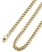 FUNRUN 4mm Mens Womens Stainless Steel Wheat Chain Necklace 20'' 22'' 24'' 28'' 30'' Gold-Tone