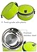 1.4 L Stacking Lunch Box- Food Containers,Two Tier Tiffin with Vacuum Seal Lid and Stainless Steel Interior Green
