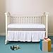 TillYou 2 Pack Fitted Crib Sheet-100% Woven Cotton Flannel(Breathable and Soft), Fit Standard Crib Mattress--White & Grey