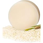 Rice Water Shampoo Bar for Hair Strengthening and Repair - Sulfate-Free, Vegan Formula with Nourishing Oils - Solid Shampoo for Healthy Locks, Thinning Hair and Color-Treated Hair, 3.2 oz