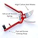 Professional Pruning Shears - Best Heavy Duty Hand Pruners for Serious Gardening - Versatile, Ergonomic, Razor Sharp Steel Garden Clippers, Tree Trimmers + Holster!