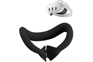 Hounyoln Silicone Case for Meta Quest 3，Enhanced VR Experience Quest 3 face Cushion Cover-Sweatproof and Light-Blocking Washable VR Face Plate Mask Accessorie