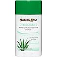 NutriBiotic Unscented Deodorant with GSE, 2.6 Ounce Stick | with Witch Hazel, Grapefruit Seed Extract & Aloe | Vegan & Free of Aluminum, Paraben, Phthalates, Gluten, GMO's & Fragrance