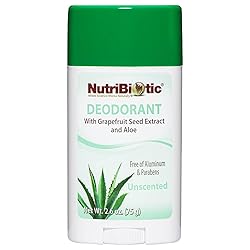 NutriBiotic Unscented Deodorant with GSE, 2.6 Ounce