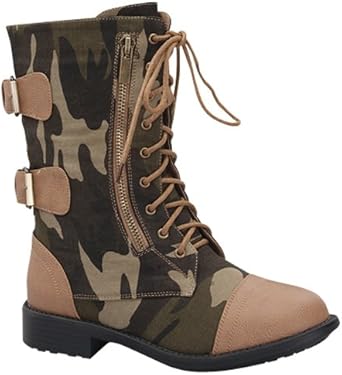 womens camo combat boots
