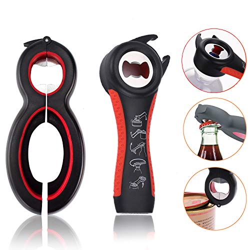 Multi Bottle Opener, (6 in 1 + 5 in 1 Set) Jar Opener for Seniors with