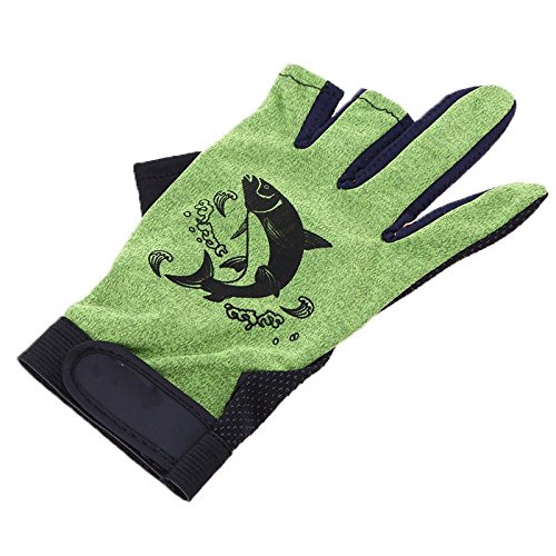 Angelhandschuhe, halbe Finger, Rutschfest, Rutschfest, für Radfahren, Angeln, 1 Paar – Bild 6