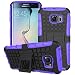 Galaxy S6 Case, Grenade Grip Rugged Skin Hard Case Cover Kick Stand for Samsung Galaxy S6 At&t, Verizon, T-mobile, Sprint (Purple)
