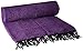 YogaDirect Solid Color Deluxe Mexican Yoga Blanket, Purple . , 53-Inch x 78-Inch