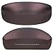 Sunglass Case Hard Shell | Large Eye Glasses Case For Men And Women | Protective Holder for Eyewear | Fits Most Eyeglasses | Satin Brown