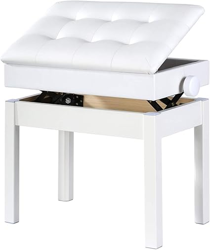 Doubleblack Banc Tabouret Reglable Piano Siege Banquette Piano Avec Coffre Assise En Similicuir Pieds Bois Massif Blanc Amazon Fr Instruments De Musique Doubleblack Banc Tabouret Reglable Piano Siege Banquette Piano Avec Coffre Assise En Similicuir Pieds Bois Massif Blanc Amazon Fr Instruments De Musique