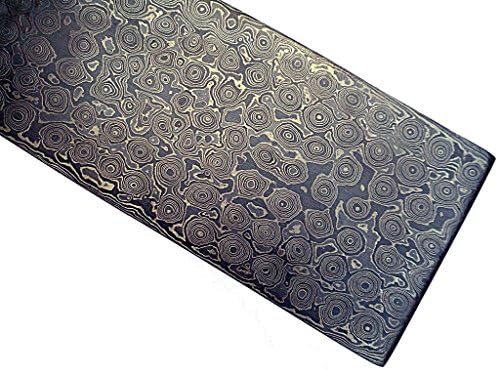 8732 ..... 10 " custom Damascus Steel RAIN DROP pattern billet / bar for knife making / Custom RAIN DROP pattern damascus steel billet blank for knife making supplies