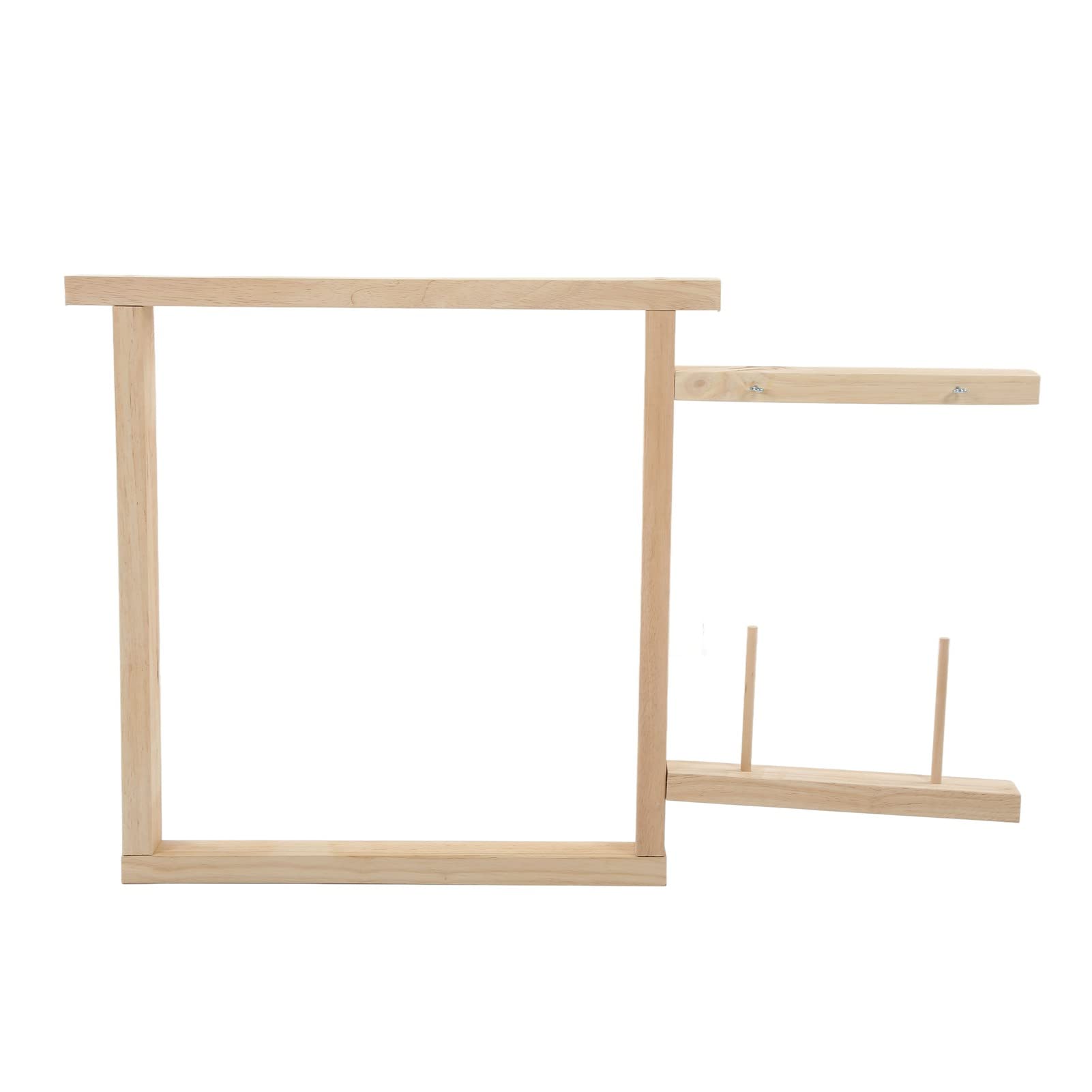 Qcwwy Rug Tufting Frame,Wooden Tufting Frame Electric Tufting Gun Rug Making Supplies Tabletop Display DIY Crafts Table Stand Frame Carpet Tapestry Making Tools