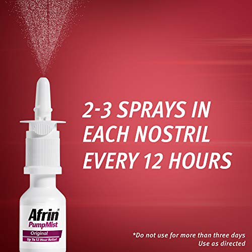 Afrin Original Maximum Strength 12 Hour Sinus Congestion Relief Pump