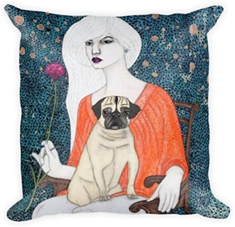 Throw Pillow 'When I Call' 18"x18" By Natalie Briney